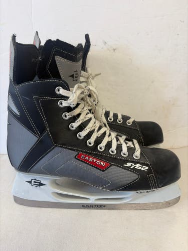 Black/Gray Easton Synergy S2 Hockey Skates Regular Width 12 (Used)