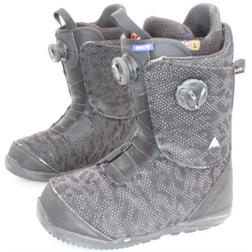 Burton Swath Double BOA Snowboard Boots- Size 9 /Mondo 27 Used