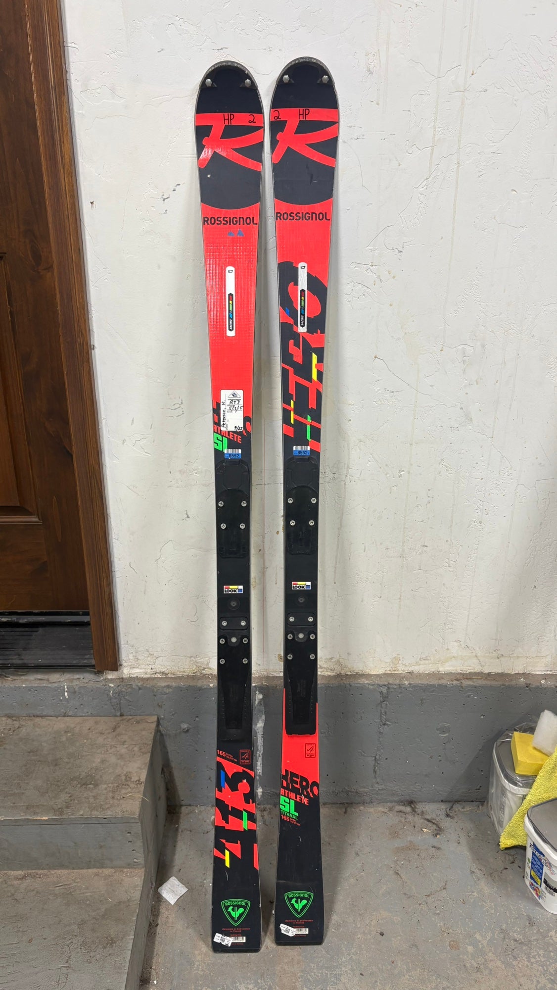 Men's Rossignol Hero FIS SL Pro 165 cm Racing Skis (Used