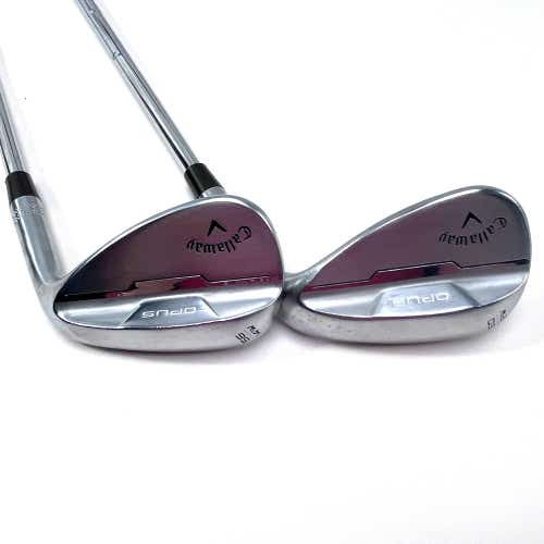 Callaway Opus Brushed Chrome Wedge Set 56* 14 | 60* 12 TT DG Tour Issue RH