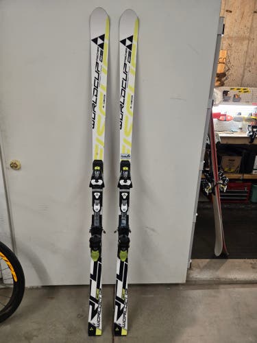 Unisex Fischer 188 cm Racing RC4 WC GS Skis With Bindings Max Din 17 (Used)