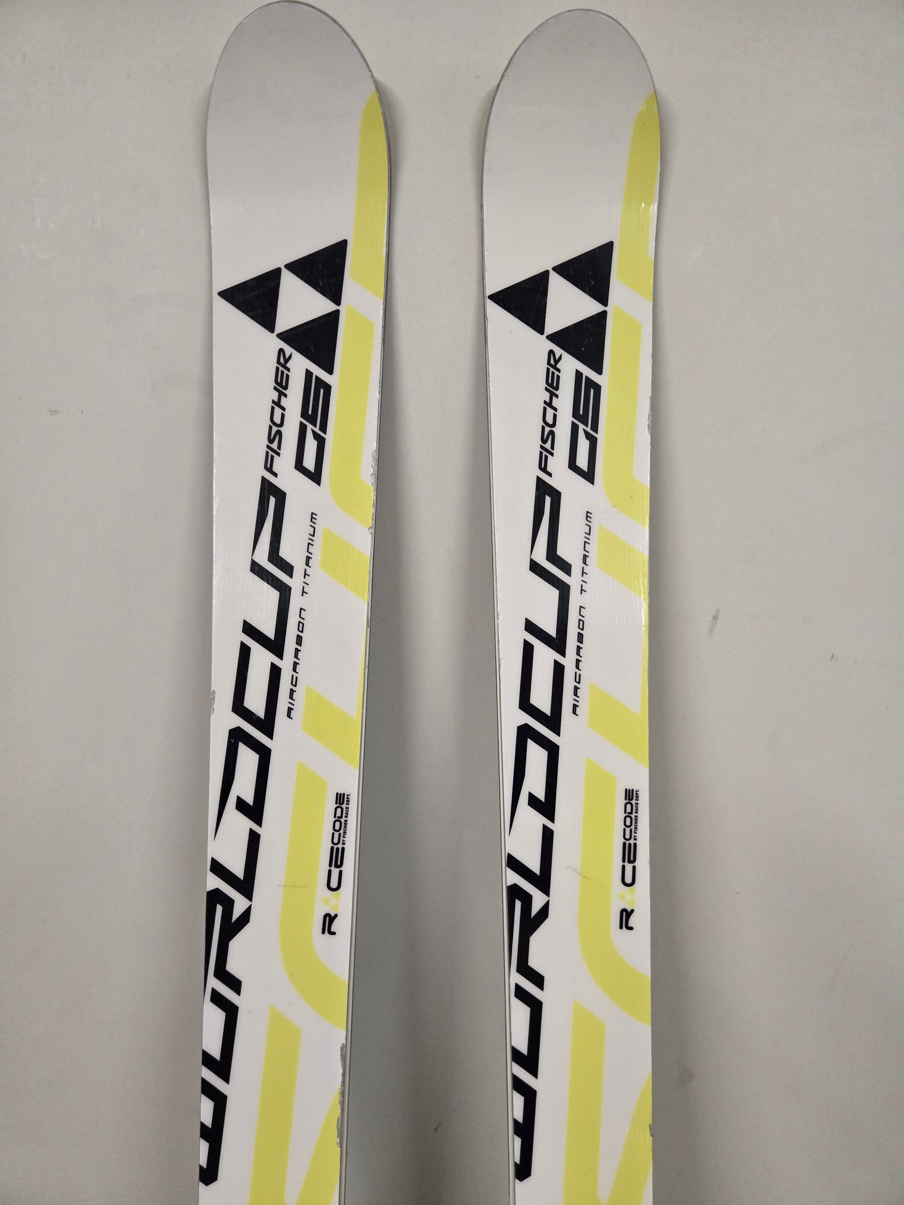 Unisex Fischer 188 cm Racing RC4 WC GS Skis With Bindings Max Din