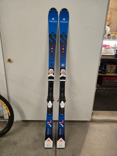 Men's Racing 165 cm Dynastar Speed Omeglass WC SL Skis With Bindings Max Din 18 (Used)