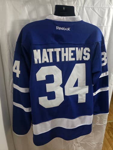Auston Matthews Toronto Maple Leafs Reebok Edge 2.0 Authentic Jersey MIC 7187A - Size 52 (Large)