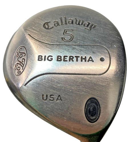 Callaway Big Bertha 5 Wood S2H2 19 60g Boron Stiff Graphite 41.5 RH Wrap Grip HC