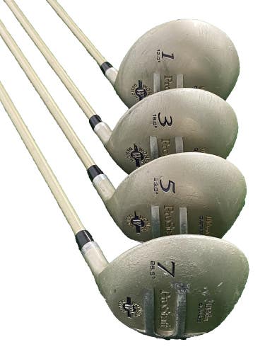 Wilson ProStaff Wood Set 12* Driver,3W,5W,7W Ladies Graphite RH Nice Grips