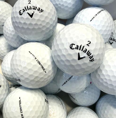 36 Near Mint AAAA White Callaway Hex Control Used Golf Balls