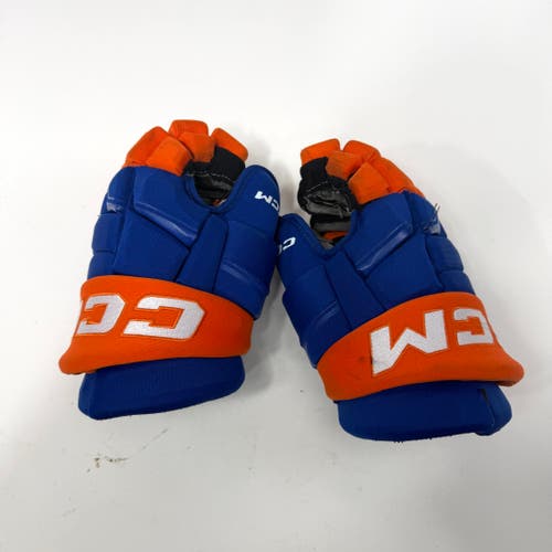 Used Royal and Orange CCM HGQL Gloves | 13" | AB395