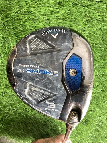 Callaway Paradym Ai Smoke Max D Fairway 3 Wood 15* Cypher Regular Graphite Shaft