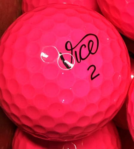 6 Near Mint AAAA Pink Vice Pro Air Used Golf Balls