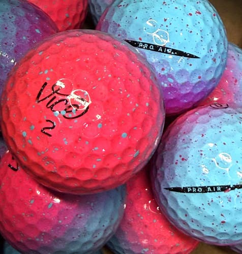 6 Near Mint AAAA Cotton Candy Vice Pro Air Used Golf Balls