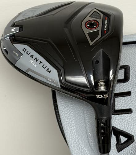 Callaway Quantum MAX Driver 10.5* Stiff Denali Frost 50g w/ Headcover RH NICE!