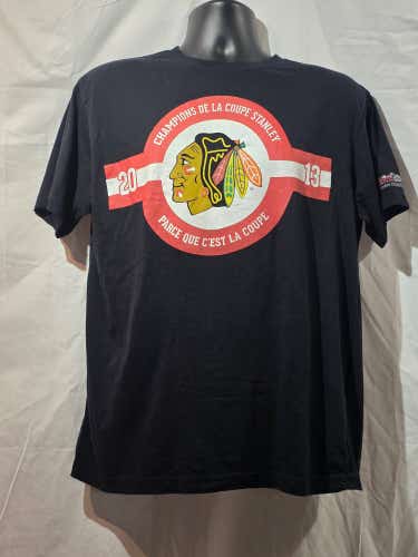 Chicago Blackhawks 2013 Stanley Cup Champions Shirt Large L