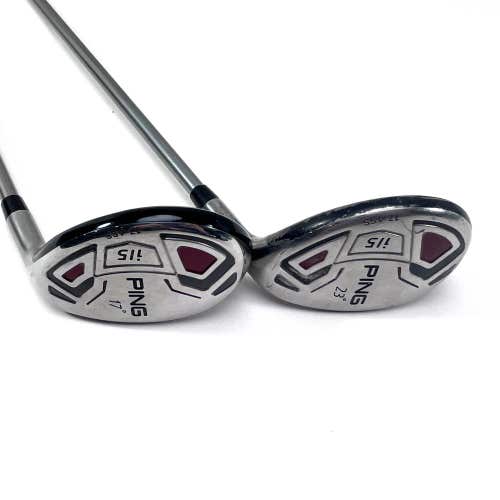 Ping i15 2 & 4 Hybrid Set 17* | 23* TFC 700 H Stiff Graphite Mens RH