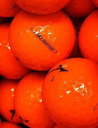 12 Near Mint AAAA Mizuno Orange 566 Used Golf Balls