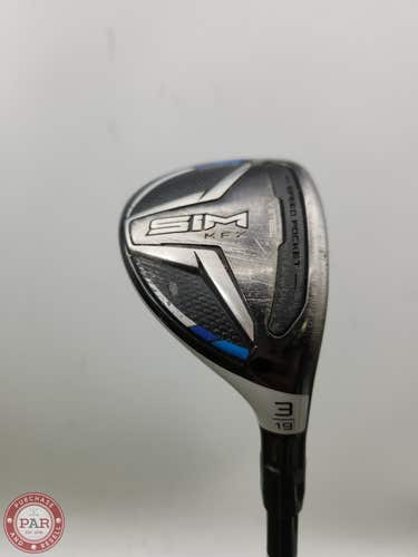 2020 TAYLORMADE SIM MAX 3 HYBRID 19* STIFF FUJI VISTA PRO GOOD