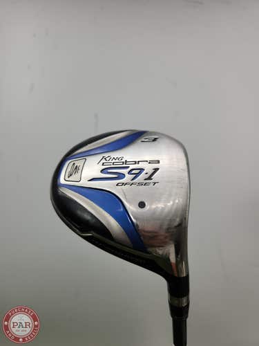 2009 COBRA S9 1 M OFFSET 3 WOOD REG ALDILA DVS HL 52G-R GOOD