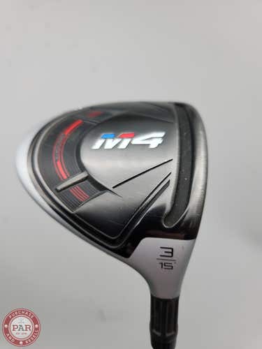 2018 TAYLORMADE M4 3 WOOD 15* REG FUJI ATMOS FW 5R GOOD