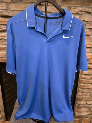 Royal Blue Large Golf Nike Shirt (Used)