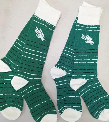 ST22 Mens NCAA NORTH DAKOTA STATE BISON Crew Socks Lot of 2 Pair LARGE New