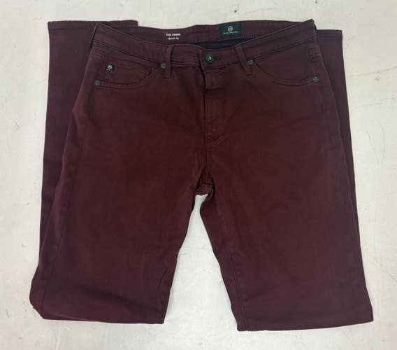 AG Adriano Goldchmied Prima Cigarette Leg Jeans Red Size 29R EXCELLENT