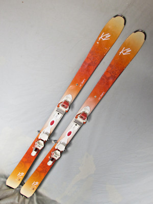 2017 All Mountain 163 cm K2 Luv Struck 80 Skis With Bindings Max Din 10 (Used)