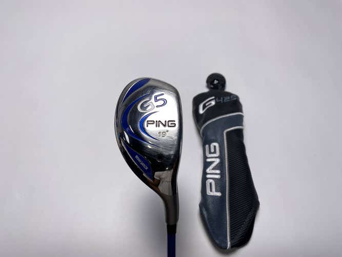 Ping G5 3 Hybrid 19* Grafalloy Pro Launch Blue Stiff Graphite Mens RH HC