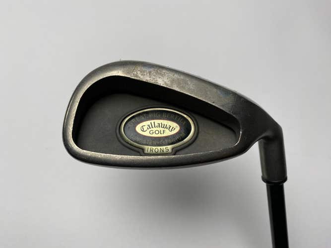 Callaway Big Bertha Tungsten Titanium Single 9 Iron 2* Flat Regular Graphite RH