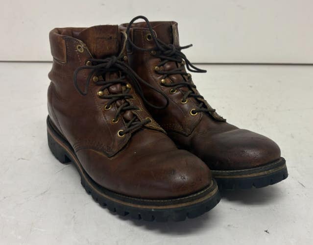 Vintage Chippewa Brown Leather Ankle Boots Vibram Soles US Men's 9 GREAT