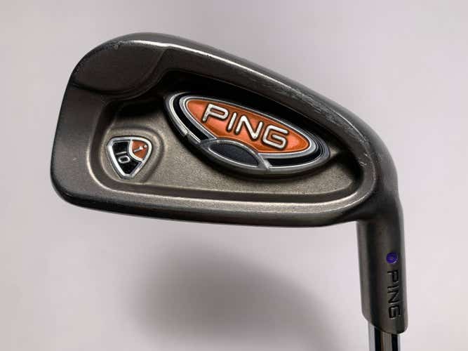 Ping i10 Single 6 Iron Purple Dot 1.5* Flat AWT Stiff Steel Mens RH