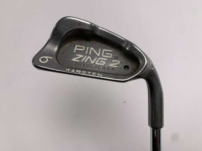 Ping Zing 2 Single 6 Iron Black Dot Karsten JZ Regular Steel Mens RH