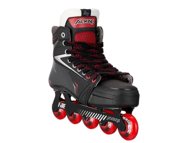 ALKALI FIRE 1 - New - Inline Goalie Skates (Also Includes New XL Bulldogs Player Jersey)