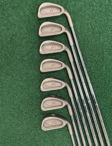 PING Eye 2+ Orange Dot Iron Set 3-PW (Missing 4 Iron) Stiff Flex Steel Shafts RH