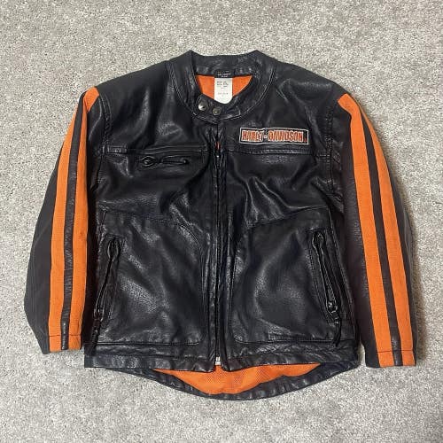 Children's Harley Davidson Motorcycles Faux Leather Jacket Youth Kids Size 5