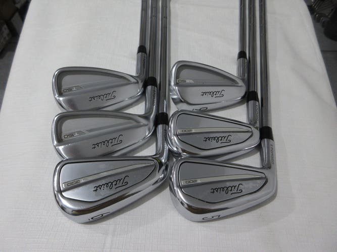 Left-Handed Titleist T200 & T150 Iron Set - 5-PW- KBS Tour Lite Stiff Flex Steel