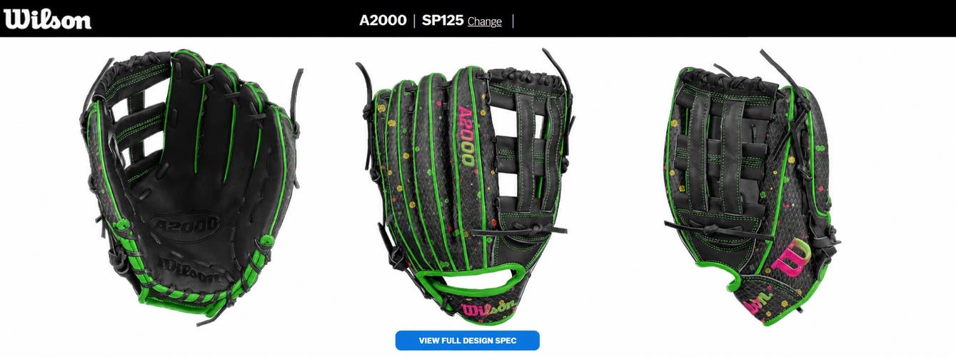 Brand New Custom Wilson A2000 SP125 Slowpitch Glove – Rare!