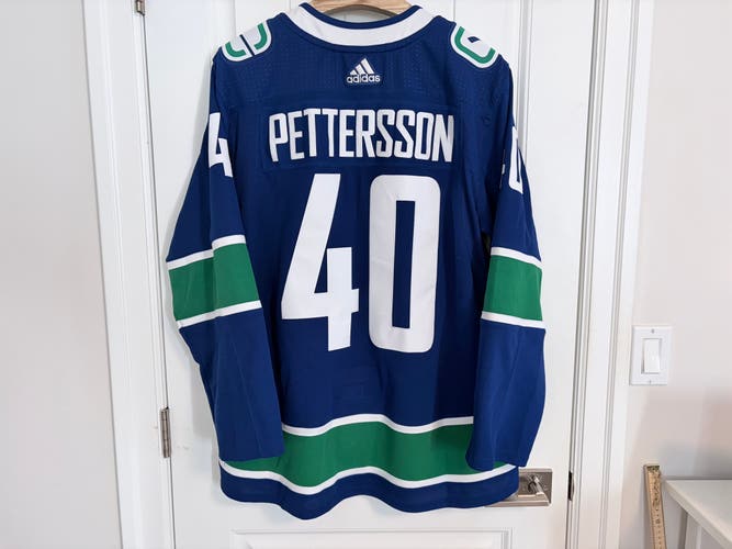 Authentic Adidas Vancouver Canucks Elias Pettersson Blue Orca Jersey Size 54 XL