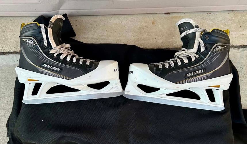 Ice Hockey Goalie Skates (Bauer Supreme (One.80)