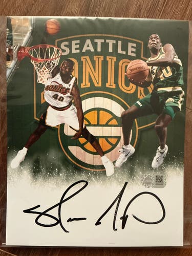 Shawn Kemp Autographed Signed 8x10 Photo Sonics Dunk Seattle Multi Shot NBA COA