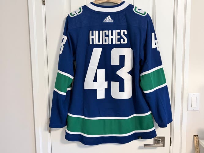 Authentic Adidas Vancouver Canucks Quinn Hughes Orca Jersey Size 50 Medium
