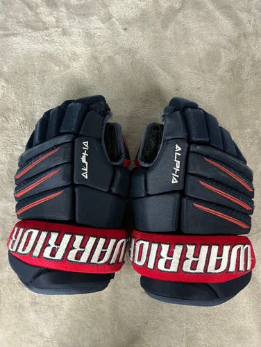 Blue Junior Warrior Alpha QX3 Gloves 11" (Used)