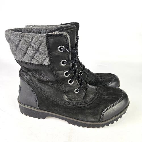 SOREL Women's Meribel Waterproof Insulated Winter Boots Black/Gray Size 10
