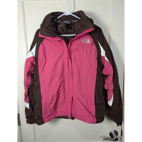 The North Face HyVent 3-in-1 Fleece Lined Ski Jacket Womens Large Hooded