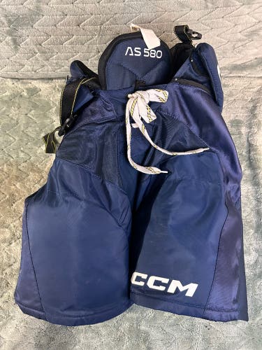 Blue Senior Small CCM Tacks AS 580 Hockey Pants (Used)