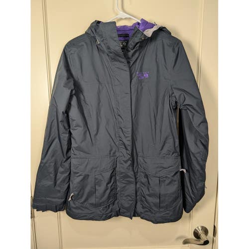 Mountain Hardwear Dry.Q Thermal.Q Insulated Hooded Parka Jacket Grey Purple M