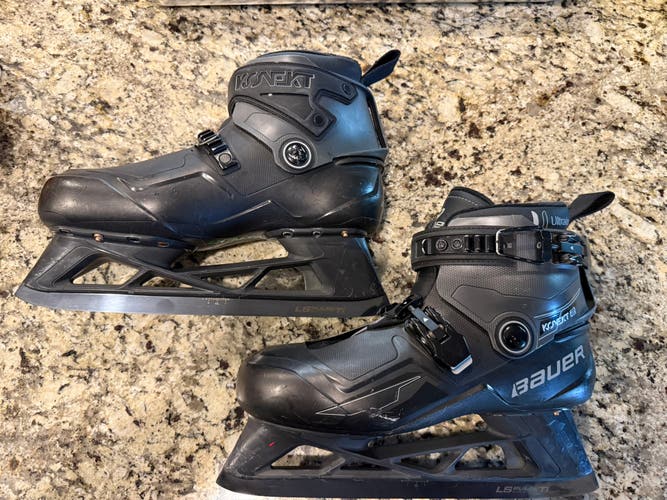 Bauer Konekt 2 Hockey Goalie Skates Regular Width Senior size 9 Used