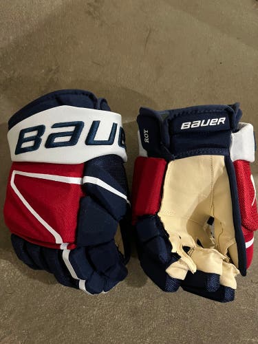 BAUER HYPERLITE PRO STOCK HOCKEY GLOVES 14” CAPITALS ROY