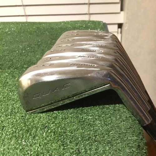 Mizuno Quad Irons Set (3-PW, No 7 Iron) Steel Shafts *VGC*