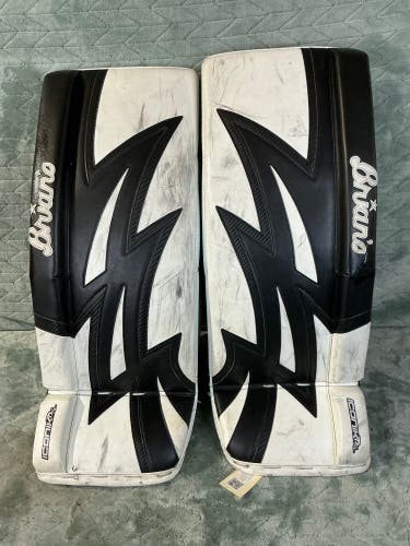 White 27" Intermediate Brian's Iconik DX2 Goalie Leg Pads (Used)