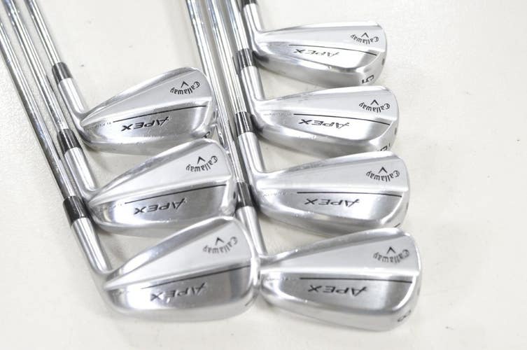 Callaway Apex Ti Fusion Plated 5-PW,AW Iron Set Regular Flex KBS Steel #224358